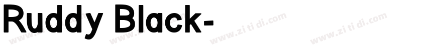 Ruddy Black字体转换